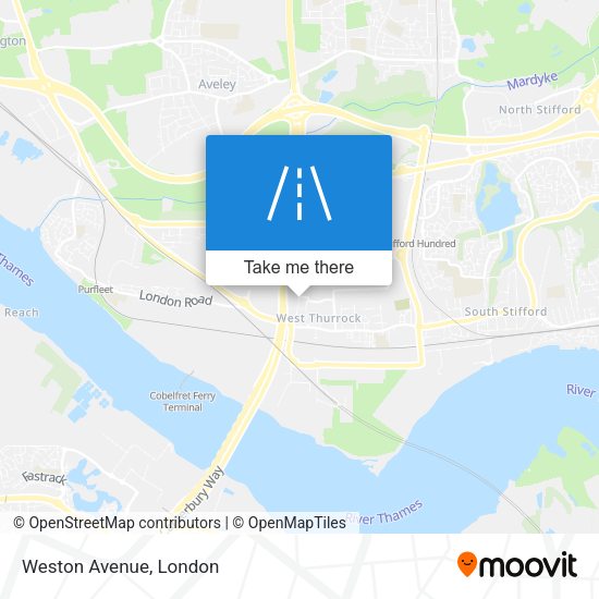 Weston Avenue map