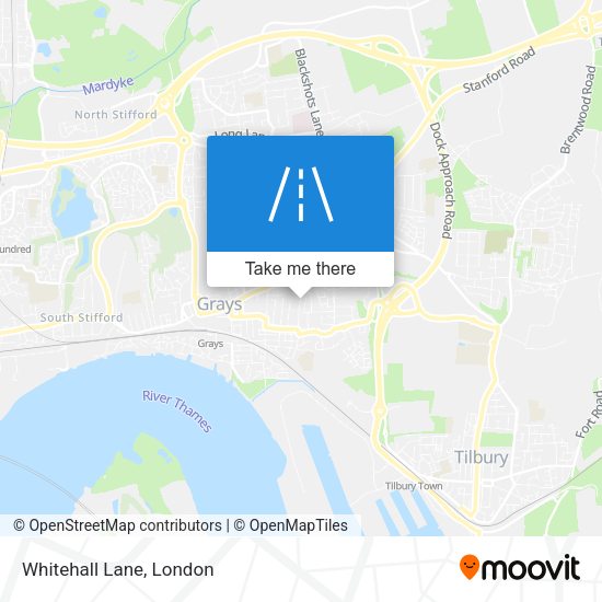Whitehall Lane map