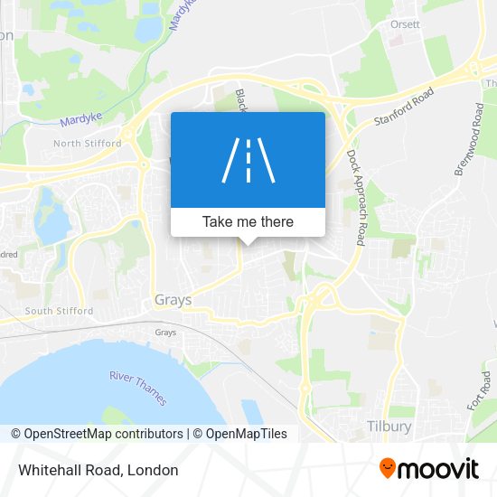 Whitehall Road map