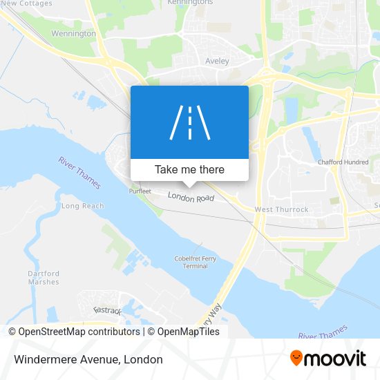 Windermere Avenue map