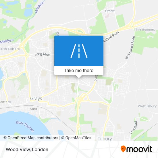 Wood View map