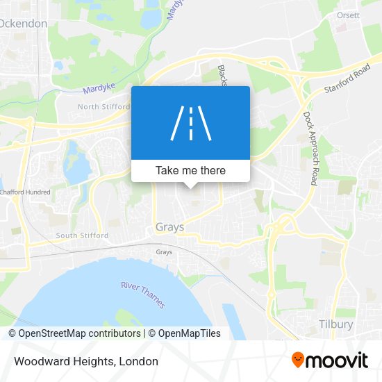 Woodward Heights map