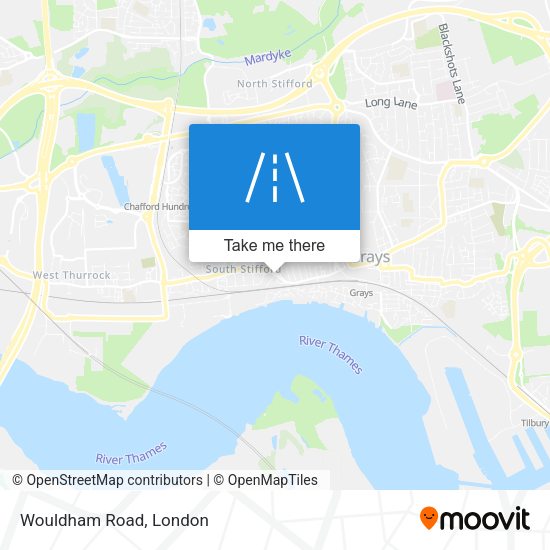 Wouldham Road map