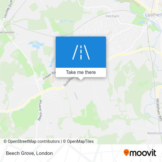 Beech Grove map