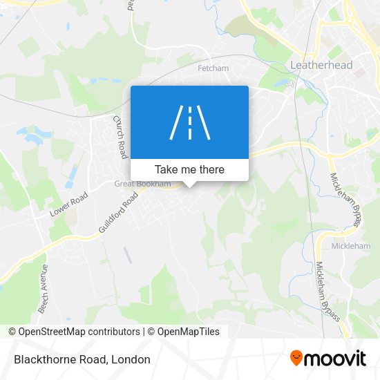 Blackthorne Road map