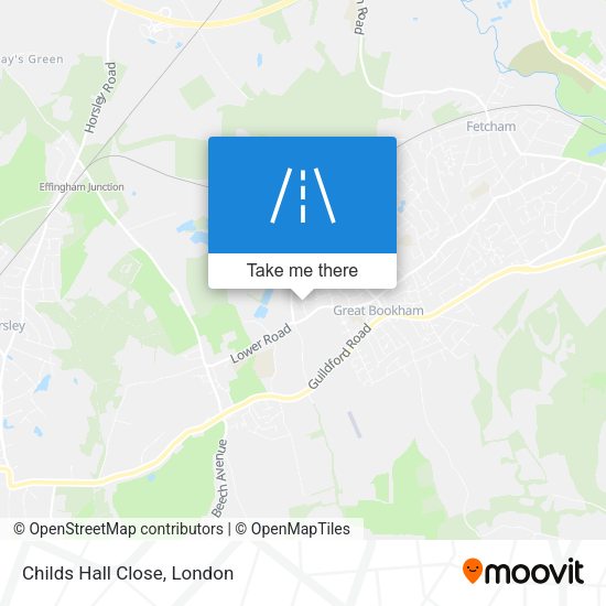 Childs Hall Close map