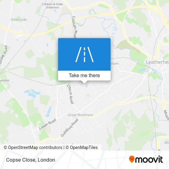 Copse Close map