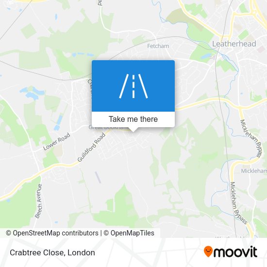 Crabtree Close map