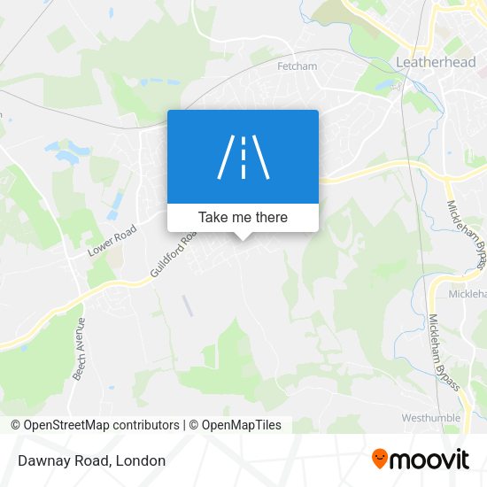 Dawnay Road map