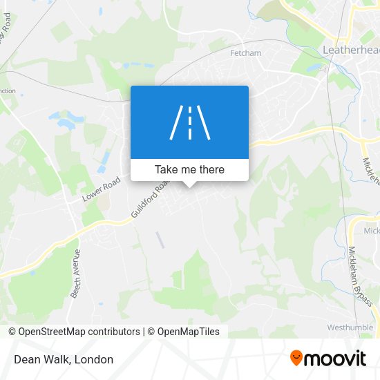 Dean Walk map