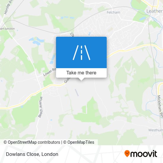 Dowlans Close map