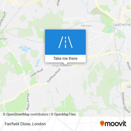 Fairfield Close map