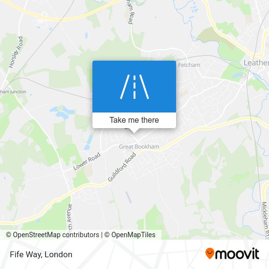 Fife Way map