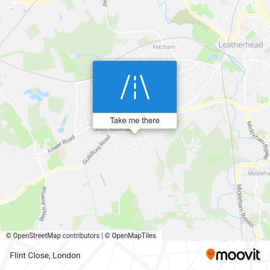Flint Close map