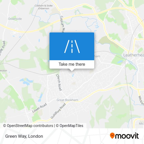Green Way map