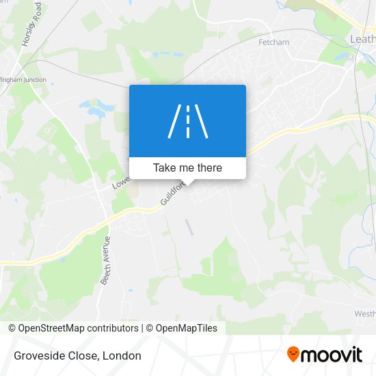 Groveside Close map