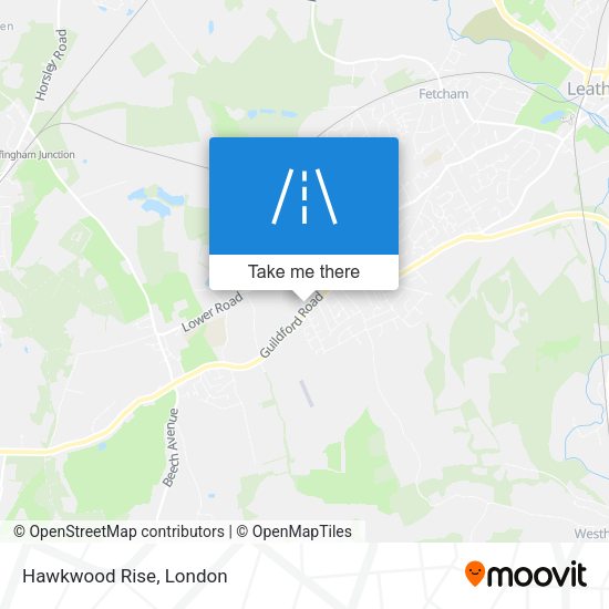 Hawkwood Rise map
