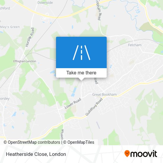 Heatherside Close map