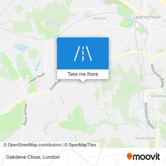 Oakdene Close map