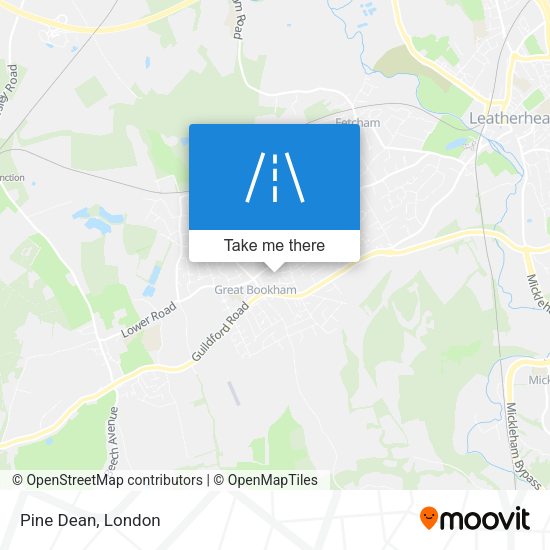 Pine Dean map