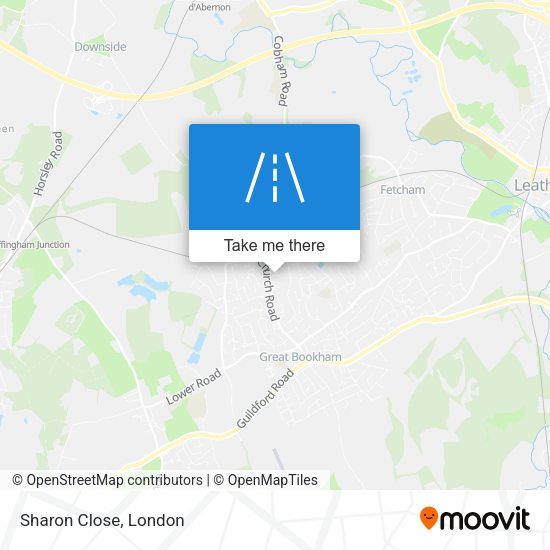 Sharon Close map