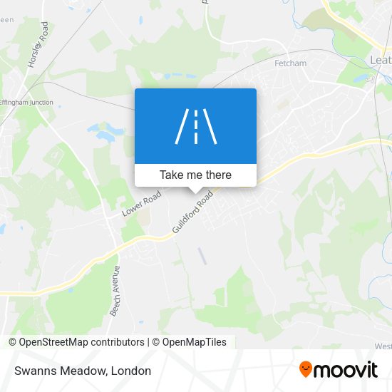 Swanns Meadow map