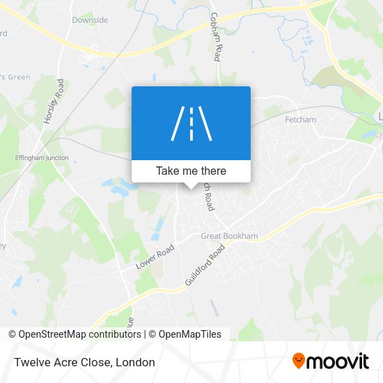 Twelve Acre Close map