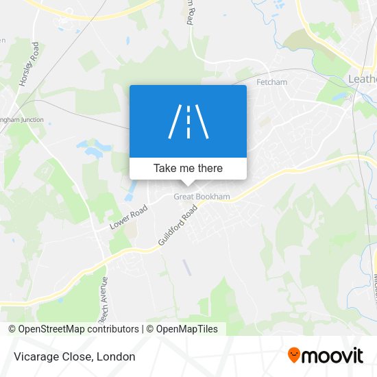 Vicarage Close map