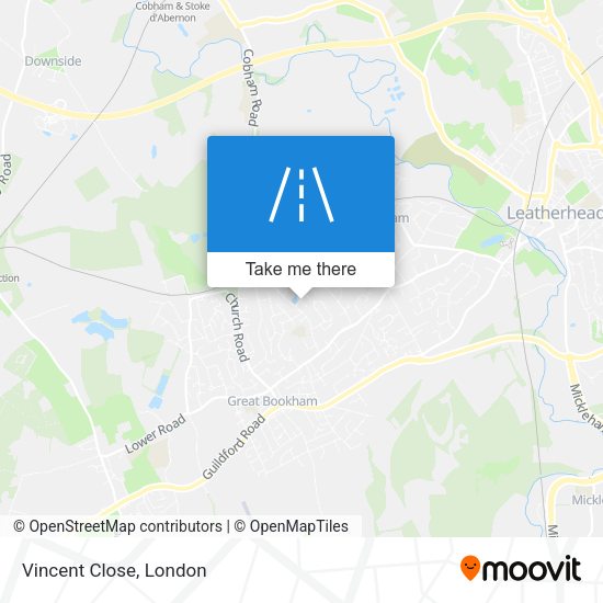 Vincent Close map