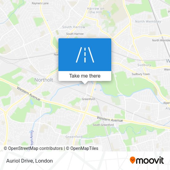 Auriol Drive map