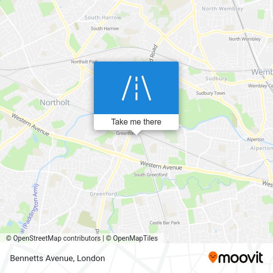 Bennetts Avenue map