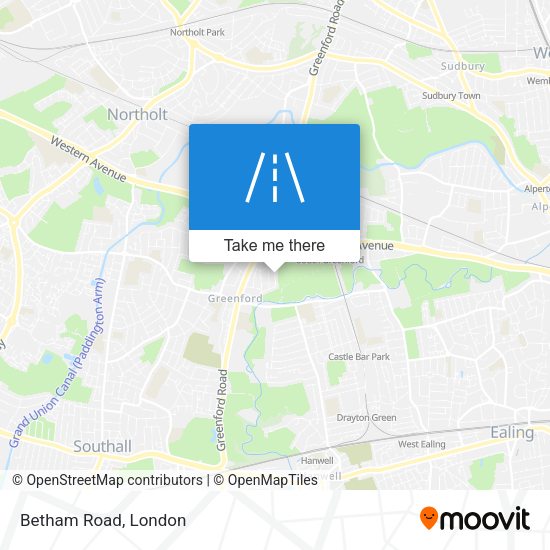 Betham Road map