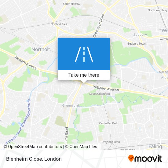 Blenheim Close map