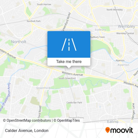 Calder Avenue map