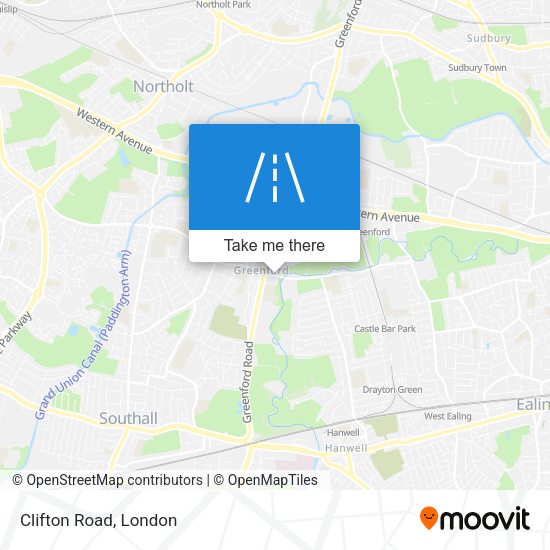 Clifton Road map