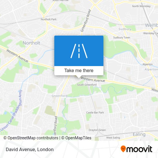 David Avenue map