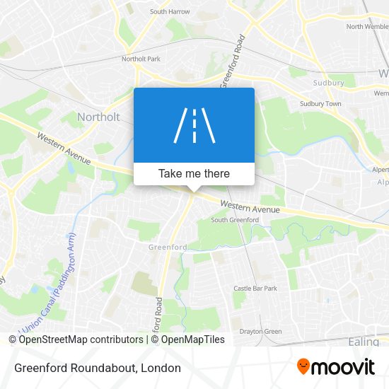 Greenford Roundabout map