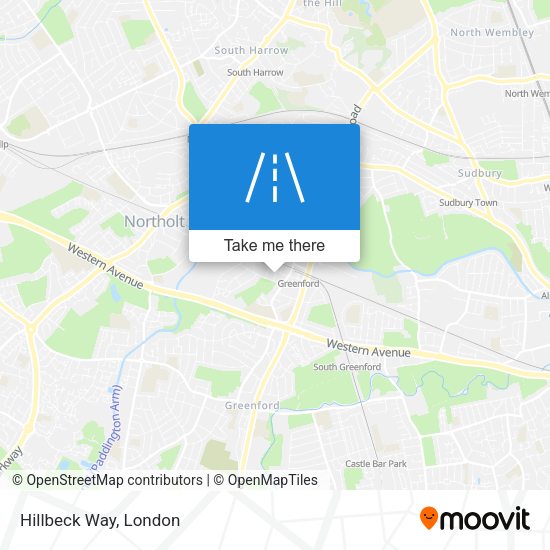 Hillbeck Way map