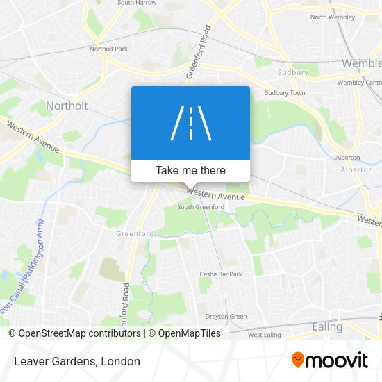 Leaver Gardens map