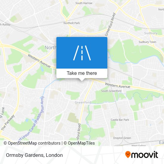Ormsby Gardens map