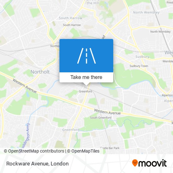 Rockware Avenue map