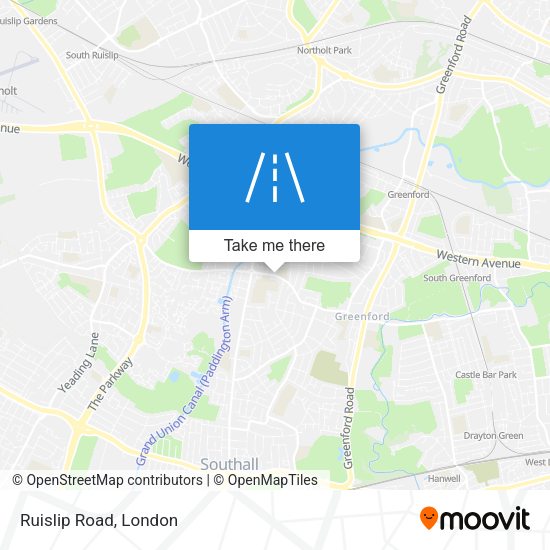 Ruislip Road map