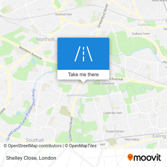 Shelley Close map