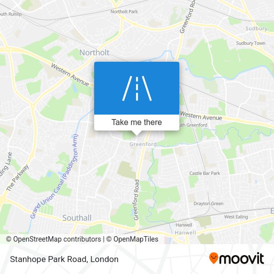 Stanhope Park Road map