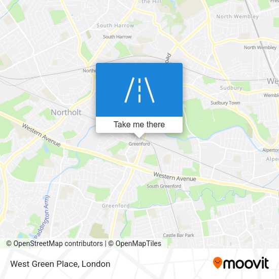 West Green Place map