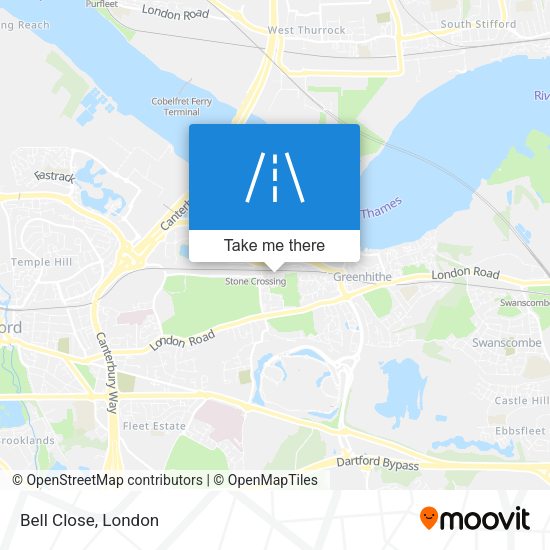 Bell Close map