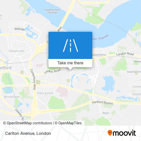 Carlton Avenue map