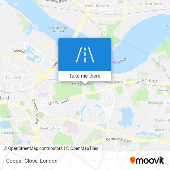 Cooper Close map