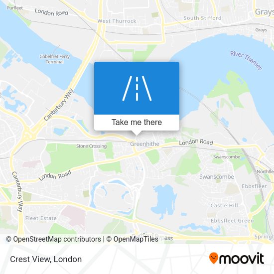 Crest View map
