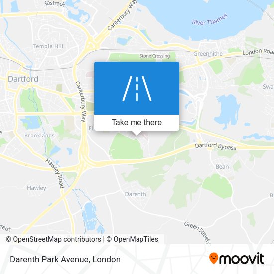 Darenth Park Avenue map
